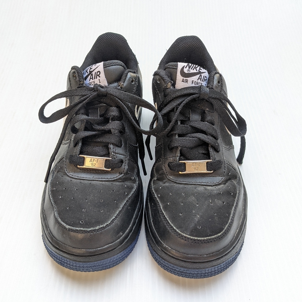 NIKE Air Force 1 youth sneakers black/white - Picture 3 of 9